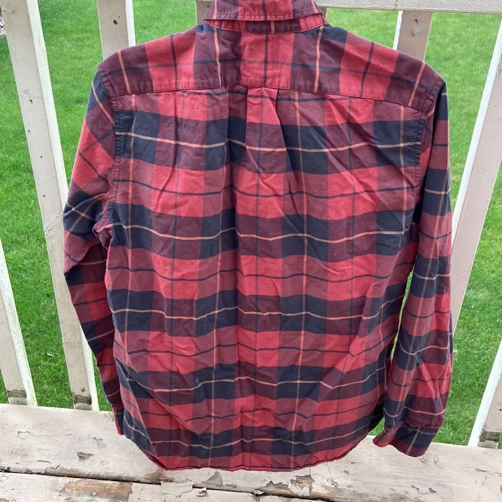 J Crew Red Plaid Shirt - Picture 2 of 12